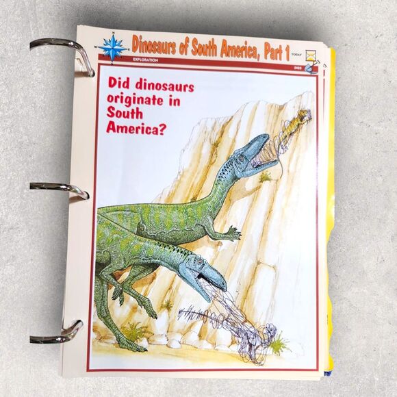 Set of 2 Newfield Dinosaur Collector Card Binders 3-Ring Full Sets Vintage Learn - Picture 10 of 11